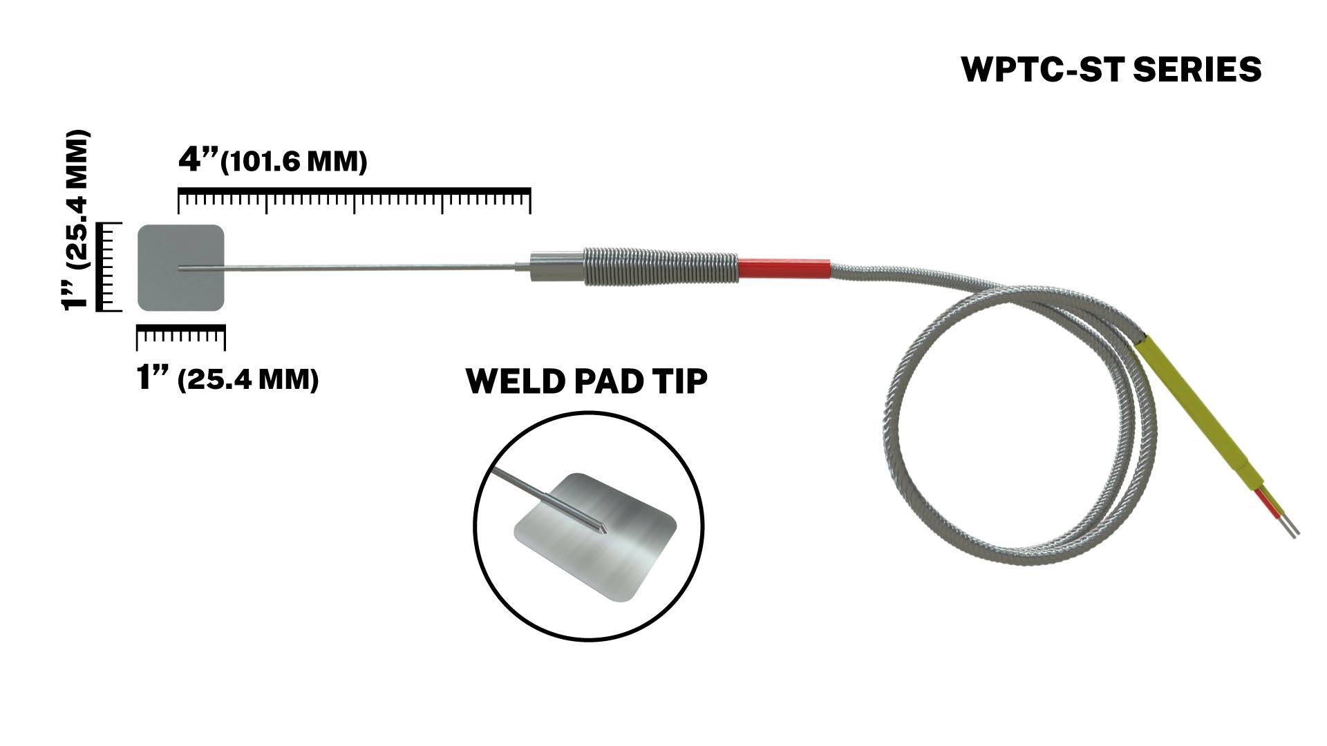 WPTC Weld Pad Surface Temperature Thermocouple Probe